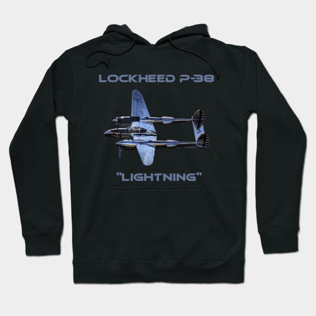 Lockheed P-38 Lightning - without Background Hoodie by holgermader